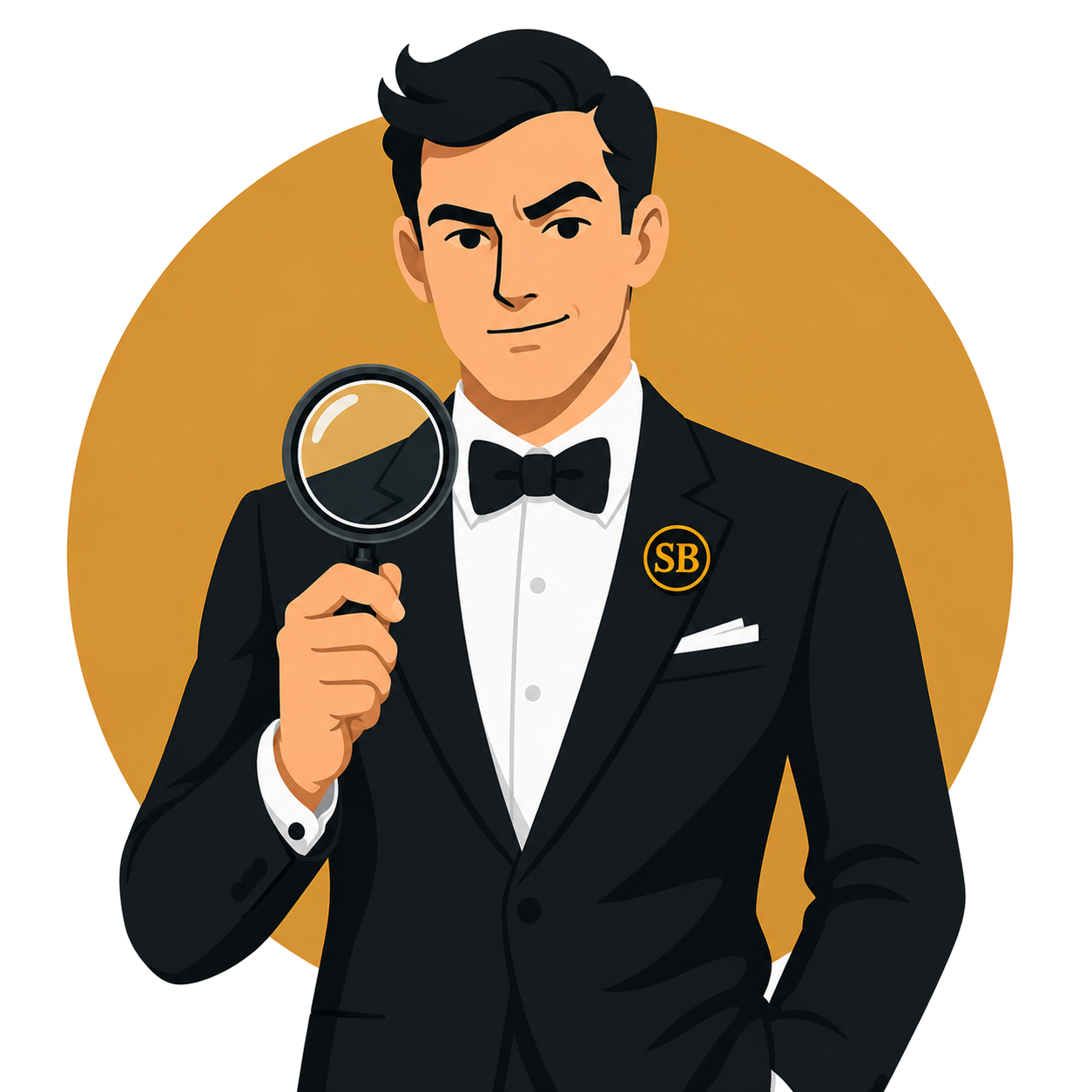 Magnifying glass inspecting web content for AI traces